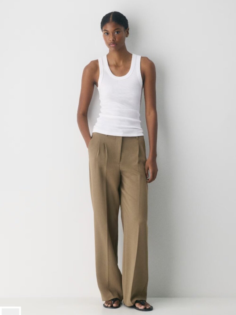 The Effortless Pant Crepette Trousers Gold Camel 4